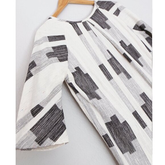 Ace & Jig Beatrice Blouse Top Mural Size M Reversible Cotton Lagenlook Rare $260 - Picture 5 of 16